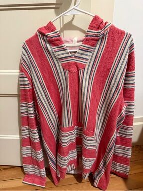 Faherty Hooded Striped Pullover Sweater